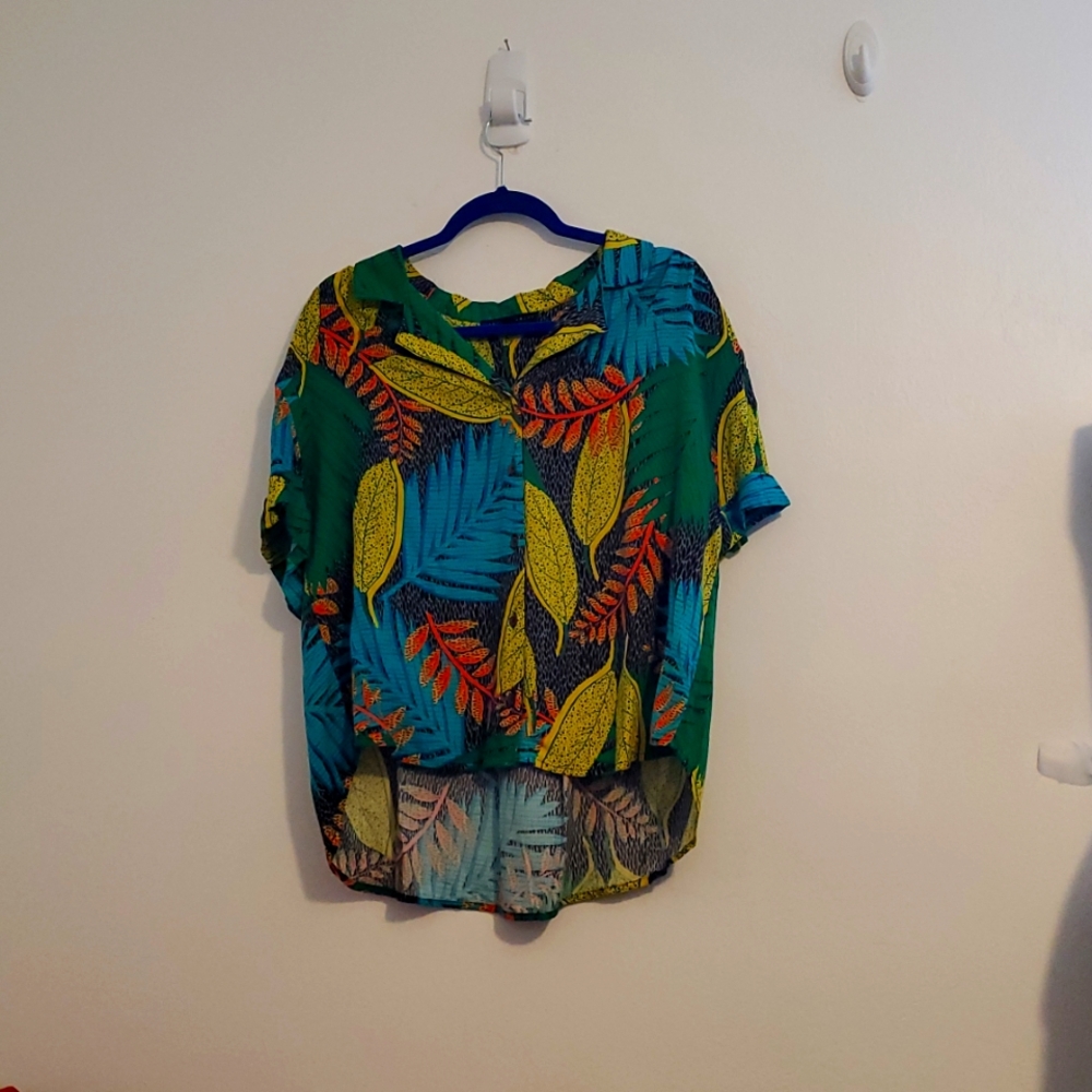 EUC Jane & Delancy Tropical Print Top